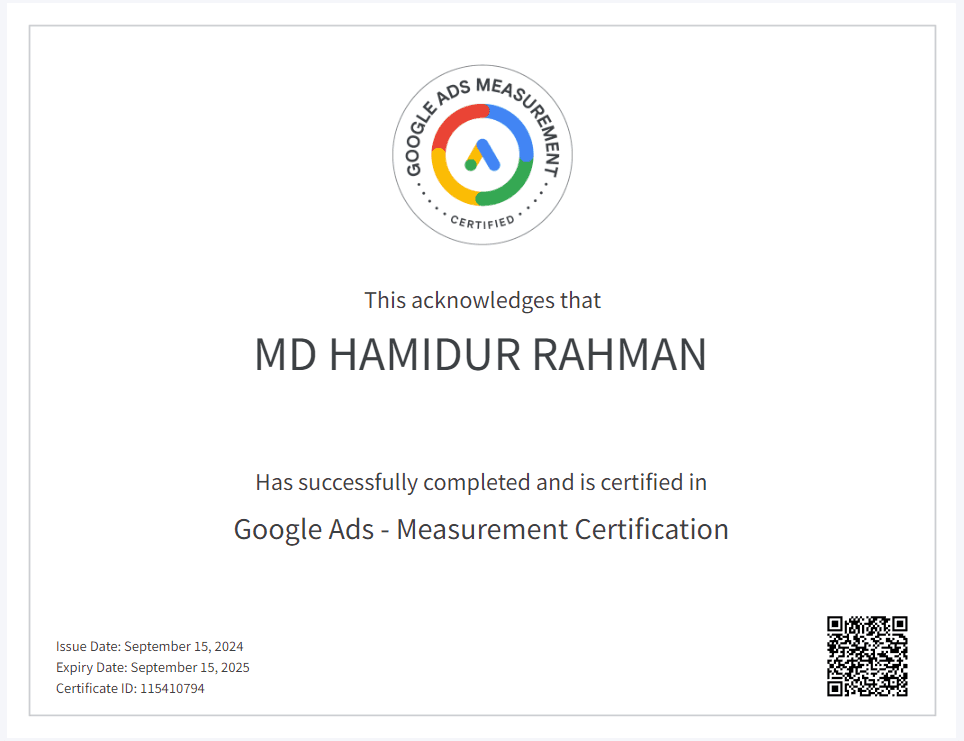 Google Ads — Measurement